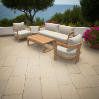 Lesli Living Lounge-Set "Mylo" Holzoptik/Beige 5