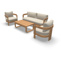 Lesli Living Lounge-Set "Mylo" Holzoptik/Beige 7