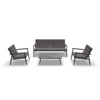 Lesli Living Lounge-Set "Harper Stone" anthrazit/g