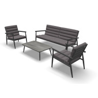 Lesli Living Lounge-Set "Harper Stone" anthrazit/g