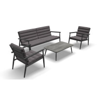 Lesli Living Lounge-Set "Harper Stone" anthrazit/g