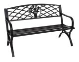 Lesli Living  Metall Gartenbank "Oxford" schwarz