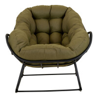 Lesli Living Schaukelsessel Cozy Olive anthrazit/olivgr&uuml