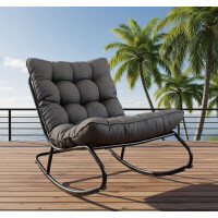 Lesli Living Schaukelsessel Zenzi Stone anthrazit/light-grey