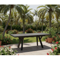 Lesli Living Auszieh-Diningtisch Murcia Negro 163/203x93cm 4