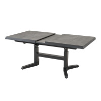 Lesli Living Hub-Ausziehtisch Murcia Negro 6