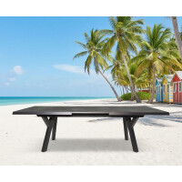 Lesli Living Auszieh-Diningtisch Murcia Negro 204/264x93 cm 