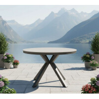 Lesli Living Diningtisch Davos Negro ø118 cm 4