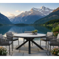 Lesli Living Diningtisch Davos Negro ø158 cm 4
