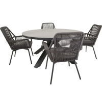 Lesli Living Diningtisch Davos Negro ø158 cm 6