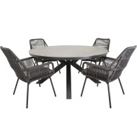 Lesli Living Diningtisch Davos Negro ø158 cm 7
