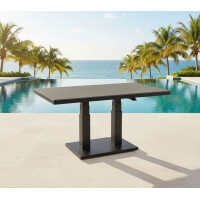 Lesli Living Hub-Loungetisch Geneva Negro anthrazit/grau 140