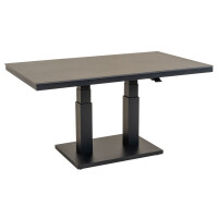 Lesli Living Hub-Loungetisch Geneva Negro anthrazit/grau 140