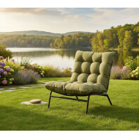 Lesli Living Relaxsessel Zenzi Olive anthrazit/olivgrün