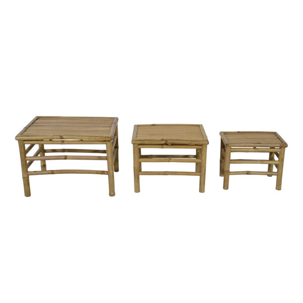 Bambus Beistelltisch 3er-Set von Lesli Living Outdoor - IchVerkaufeAl,  85,41