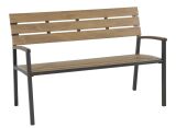 Lesli Living Gartenbank "Arezzo" Teaklook 120 cm