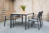 Lesli Living Gartenbank "Arezzo" Teaklook 120 cm