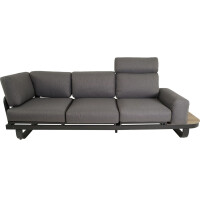 Lesli Living Lounge-Set "ZANZIBAR" anthrazit/light