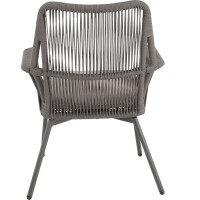Lesli Living Stapelstuhl Silas Grey im 4er-Set Rope grau 7