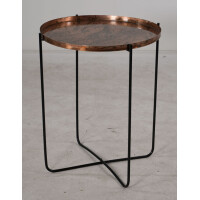 Lesli Living Beistelltisch "Old Copper" Kupfer ø 40,5 cm 5