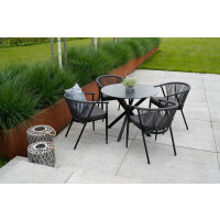 Lesli Living Gartentisch Diningtisch "Crest" ø 90 cm 5