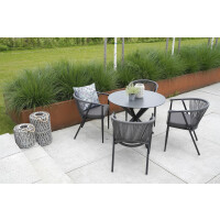 Lesli Living Gartentisch Diningtisch "Crest" ø 90 cm 6