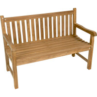 Lesli Living Landhausbank Cardiff 130 cm Teak C-Grade 6