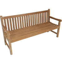 Lesli Living Landhausbank Cardiff 180 cm Teak C-Grade 5