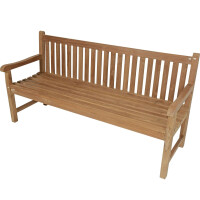 Lesli Living Landhausbank Cardiff 180 cm Teak C-Grade 6