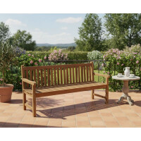 Lesli Living Landhausbank Cardiff 180 cm Teak C-Grade 7