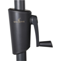 Lesli Living Sonnenschirm "Libra Ecru" Ecru Ø 3m mit UV-Schutz 30+ 5