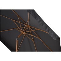 Lesli Living Sonnenschirm "Libra Grey Woodlook" Ø 3m mit UV-Schutz 30+ 3
