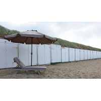 Lesli Living Sonnenschirm "Libra Taupe"  Ø 3,5 m mit UV-Schutz 30+ 4