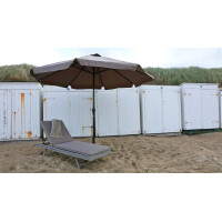 Lesli Living Sonnenschirm "Libra Taupe"  Ø 3,5 m mit UV-Schutz 30+ 6
