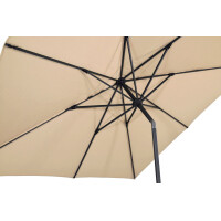 Lesli Living Sonnenschirm "Libra Ecru" 2,5x2,5 m mit UV-Schutz 30+ 4