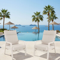 Lesli Living Loungesessel im 2er-Set  "Ohio Crema"