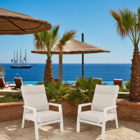 Lesli Living Loungesessel im 2er-Set  "Ohio Crema"