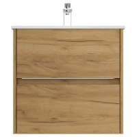 Badmöbel Waschplatz "Limes 60 cm" Eiche Gold 