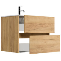 Badmöbel Waschplatz "Limes 70 cm" Eiche Gold 3