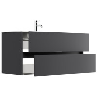 Badmöbel Waschplatz inkl Mineralgussbecken Limes 120 cm