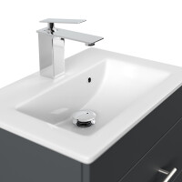 Badmöbel Waschplatz Breite: 50 cm "Portus 500 SlimLine" Grafit
