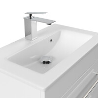 Badmöbel Waschplatz "Portus 600 SlimLine" 60 cm weiß Hochglanz