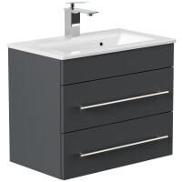 Badmöbel Waschplatz "Portus 600 SlimLine" 60 cm Grafit
