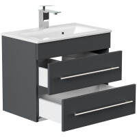 Badmöbel Waschplatz "Portus 600 SlimLine" 60 cm Grafit