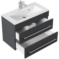 Badmöbel Waschplatz "Portus 700 SlimLine" 70 cm Grafit