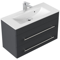 Badmöbel Waschplatz "Portus 800 SlimLine" 80 cm Grafit