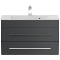 Badmöbel Waschplatz "Portus 800 SlimLine" 80 cm Grafit