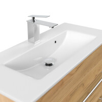 Badmöbel Waschplatz "Portus 800 SlimLine" 80 cm Eiche Gold