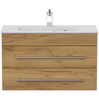 Badmöbel Waschplatz "Portus 800 SlimLine" 80 cm Eiche Gold