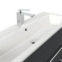 Badmöbel Waschplatz "Portus 1000 SlimLine" 100 cm Grafit